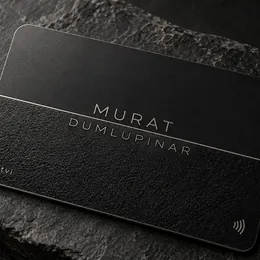 Dokulu Siyah kart tasarımı